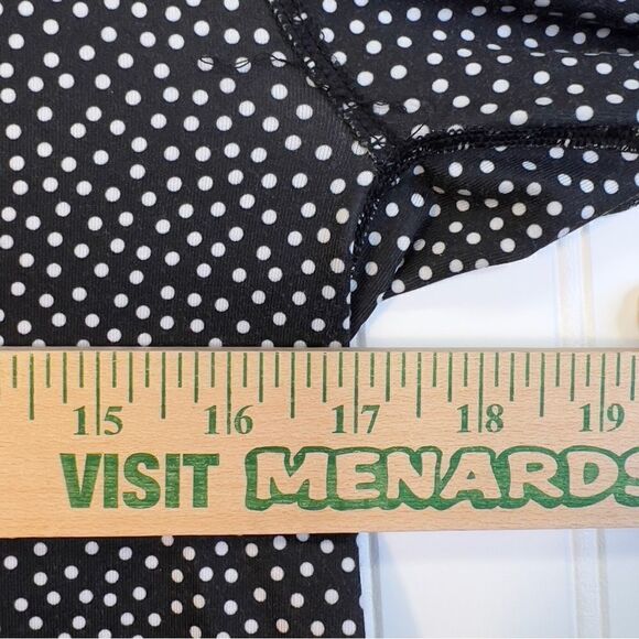 Nike Pro Dri Fit Black Polka Dot Half Zip running Pullover large - Picture 5 of 16